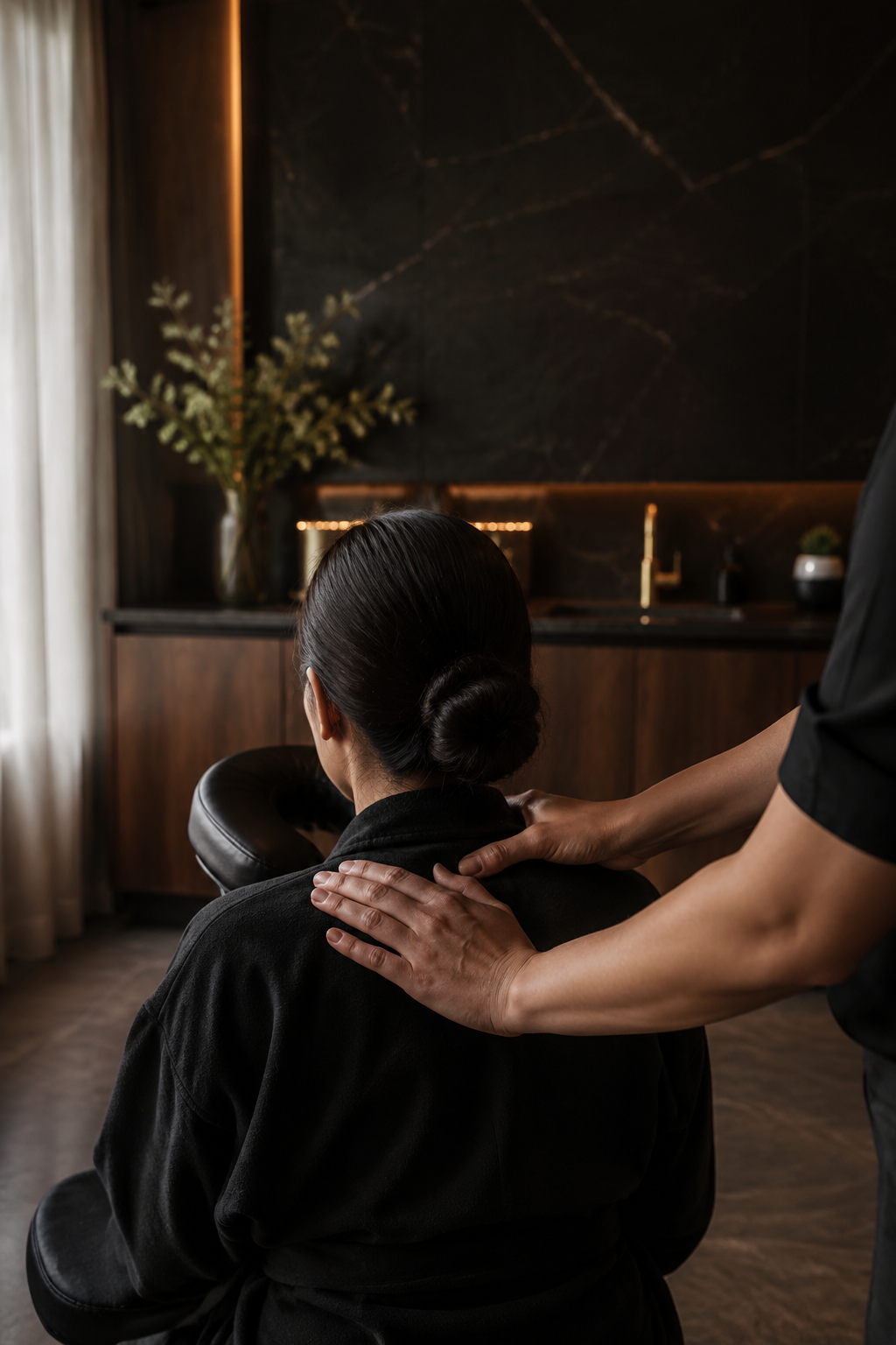 Relaxing shoulder massage at Best Nails and Spa